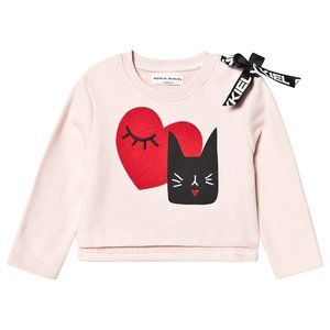 SONIA RYKIEL CHAT Sweatshirt Girls Pink Size 10Y CAT